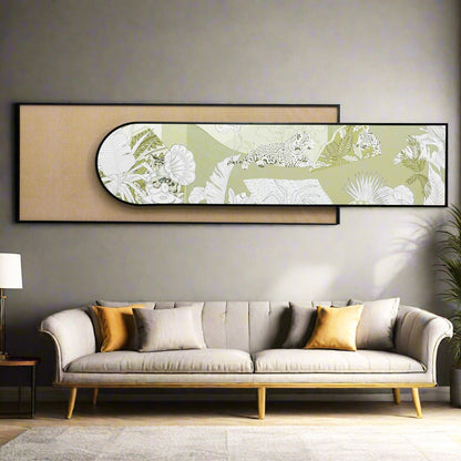 The Wild Chapter - Nature Inspired Premium 3D Leather Wall Art ~ 5.5 feet Long