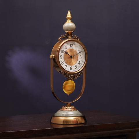 Ornate Treasure Table Clock and Showpiece Style-2