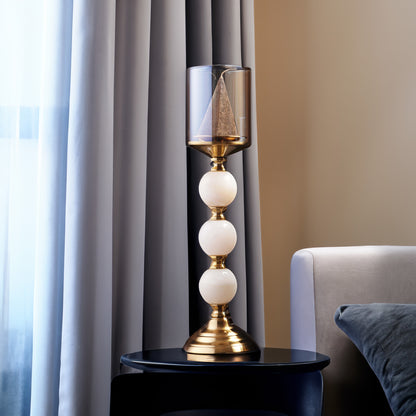 Candle Holder The Spheres of Success - Golden Metal Candle Holder