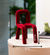 The Throne of Imagination - Chair Table Showpiece - Red