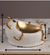 The Lazy Rebel Table Showpiece & Decorative Bowl - White & Gold