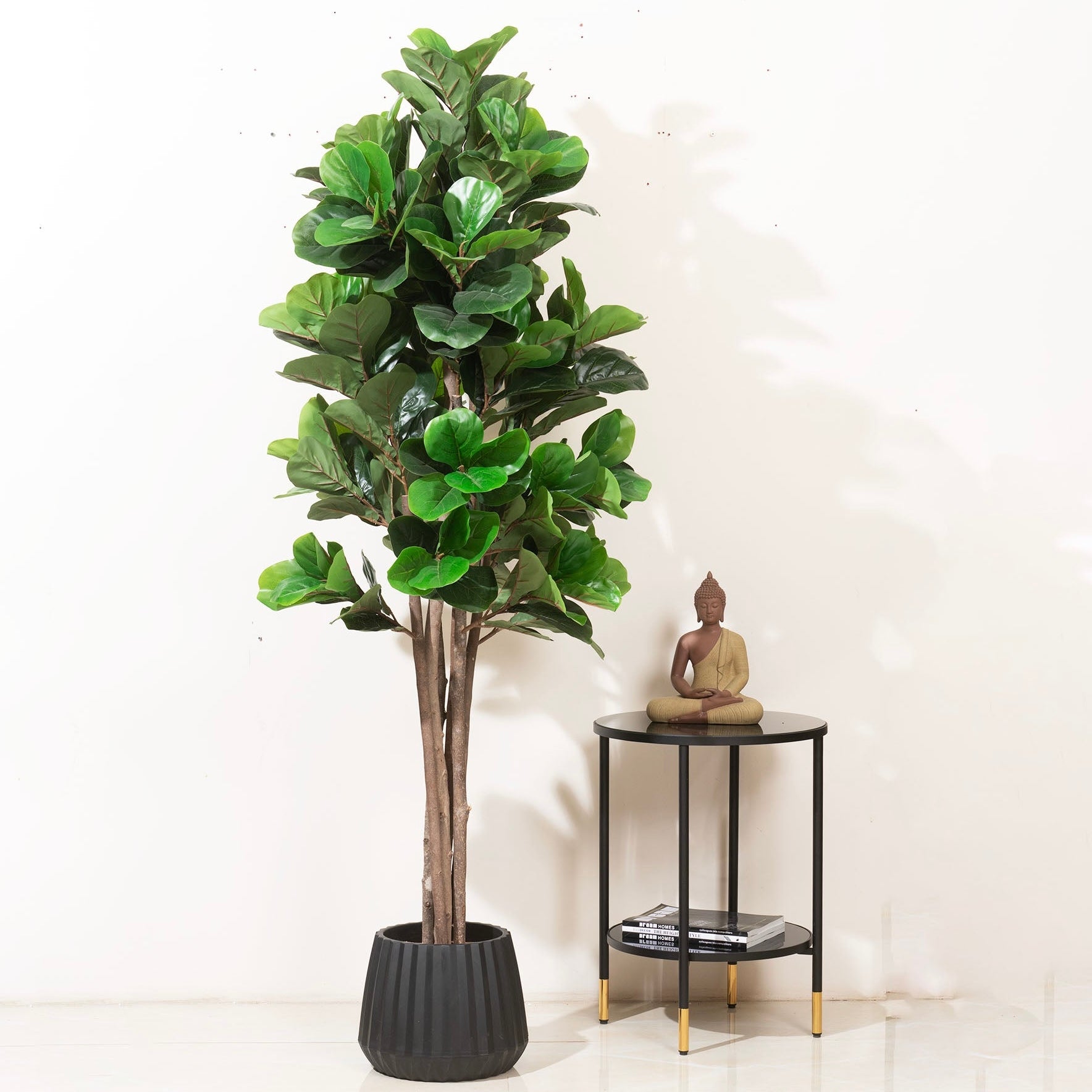 Artificial Trees/Plants Greens of Prosperity: Artificial Fiddle Leaves Plant - 6 feet Tall