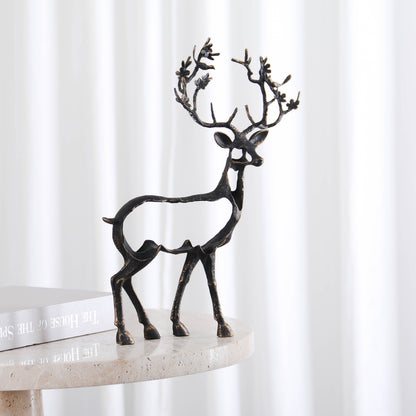 Elara - Marble & Metal Deer Figurines