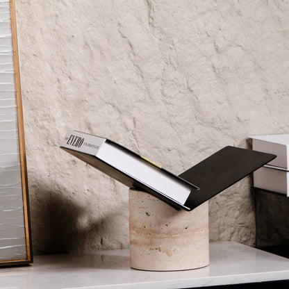 Unfold - Italian Stone & Metal Magazine Holder