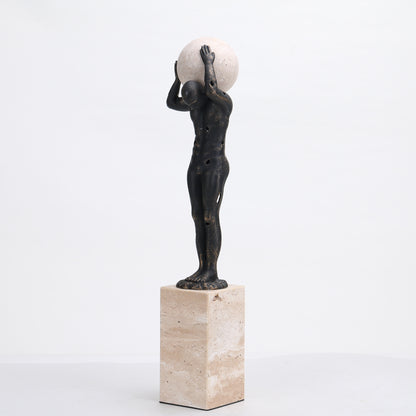 Titan - Metal & Marble Human Figurine