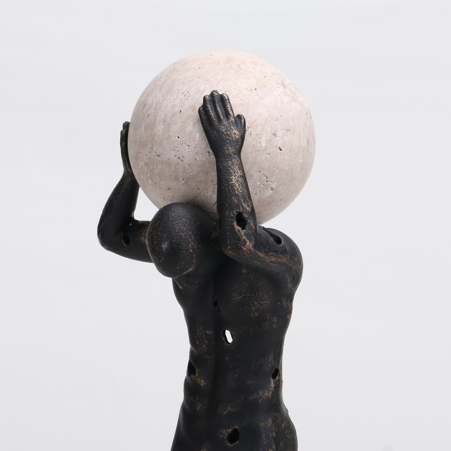 Titan - Metal & Marble Human Figurine