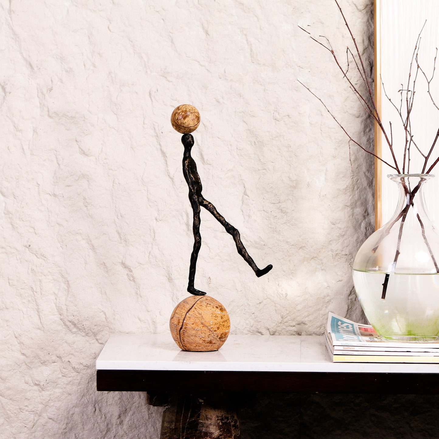 Cadence - Metal & Marble Human Figurine
