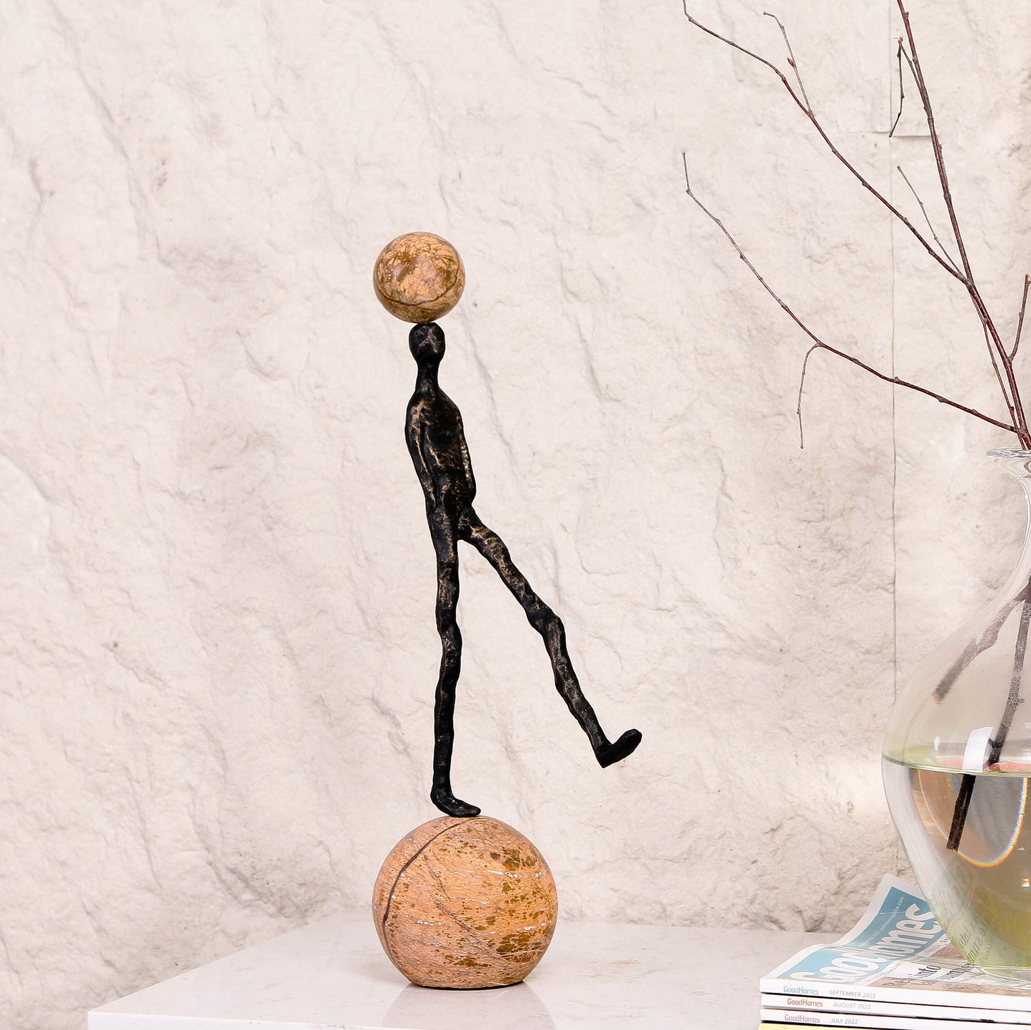 Cadence - Metal & Marble Human Figurine