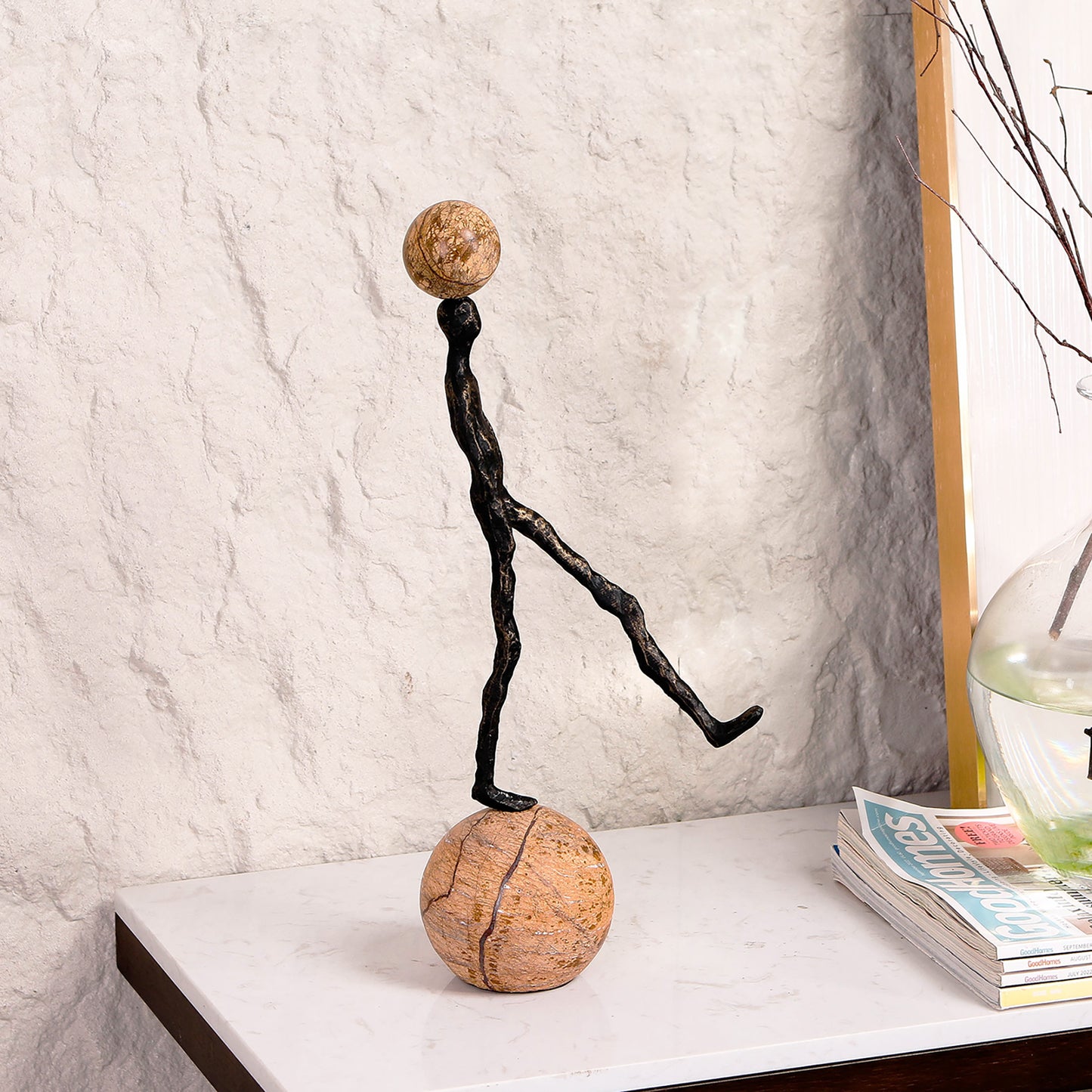 Cadence - Metal & Marble Human Figurine
