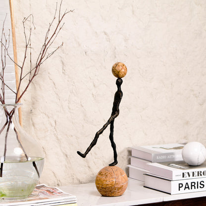 Cadence - Metal & Marble Human Figurine