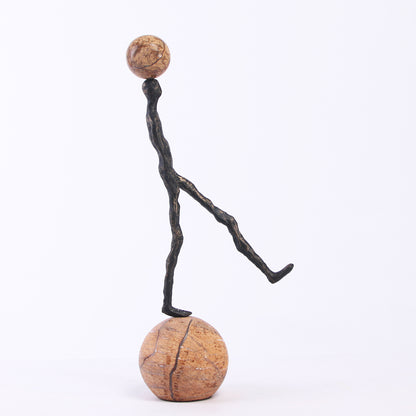 Cadence - Metal & Marble Human Figurine