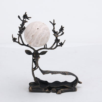 Elara - Marble & Metal Deer Figurines