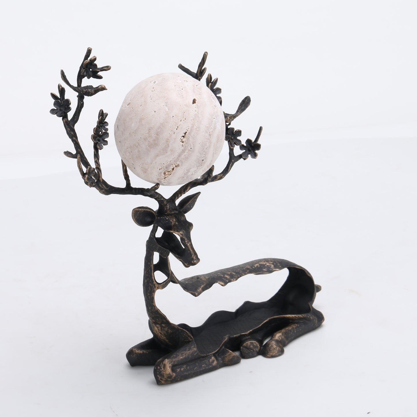 Elara - Marble & Metal Deer Figurines