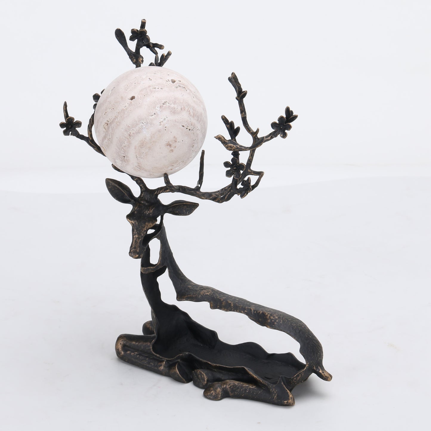 Elara - Marble & Metal Deer Figurines