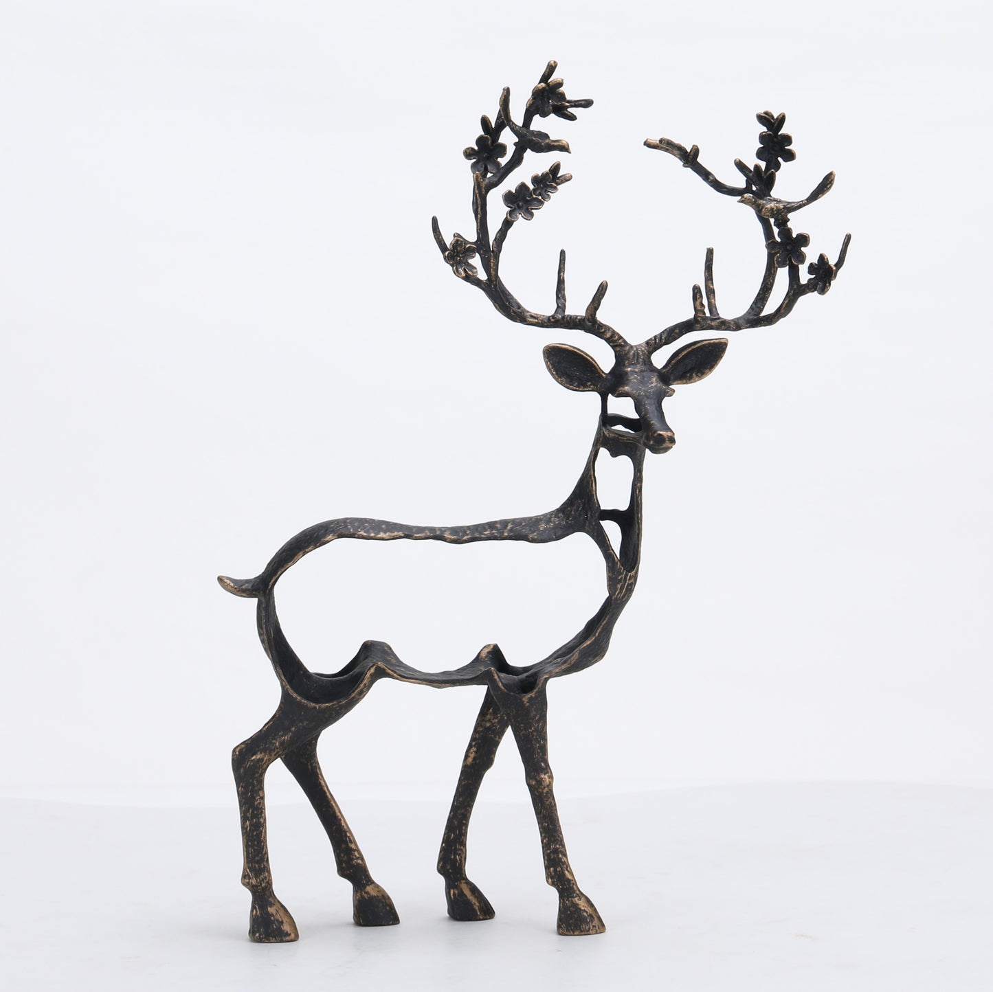 Elara - Marble & Metal Deer Figurines