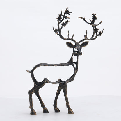 Elara - Marble & Metal Deer Figurines