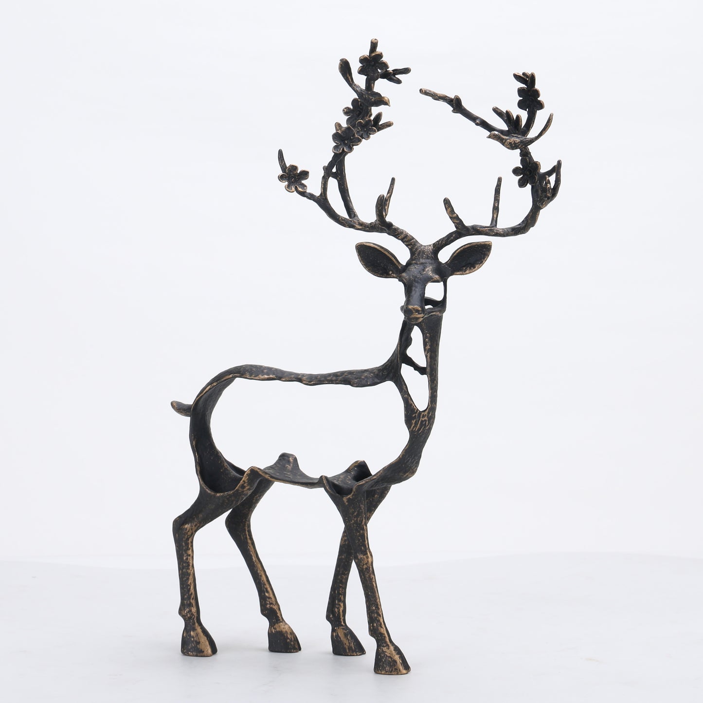 Elara - Marble & Metal Deer Figurines