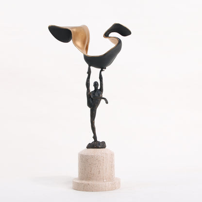 Volara - Marble & Metal Human Figurine