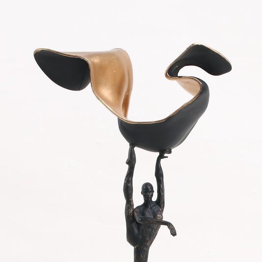 Volara - Marble & Metal Human Figurine