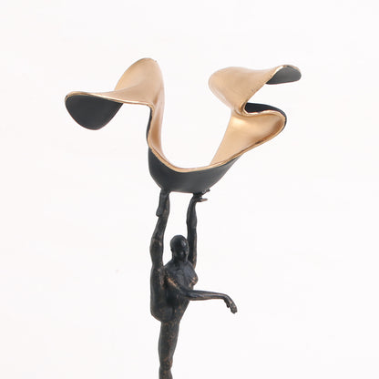 Volara - Marble & Metal Human Figurine