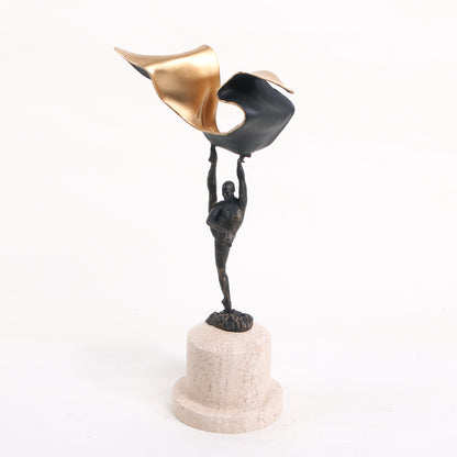 Volara - Marble & Metal Human Figurine
