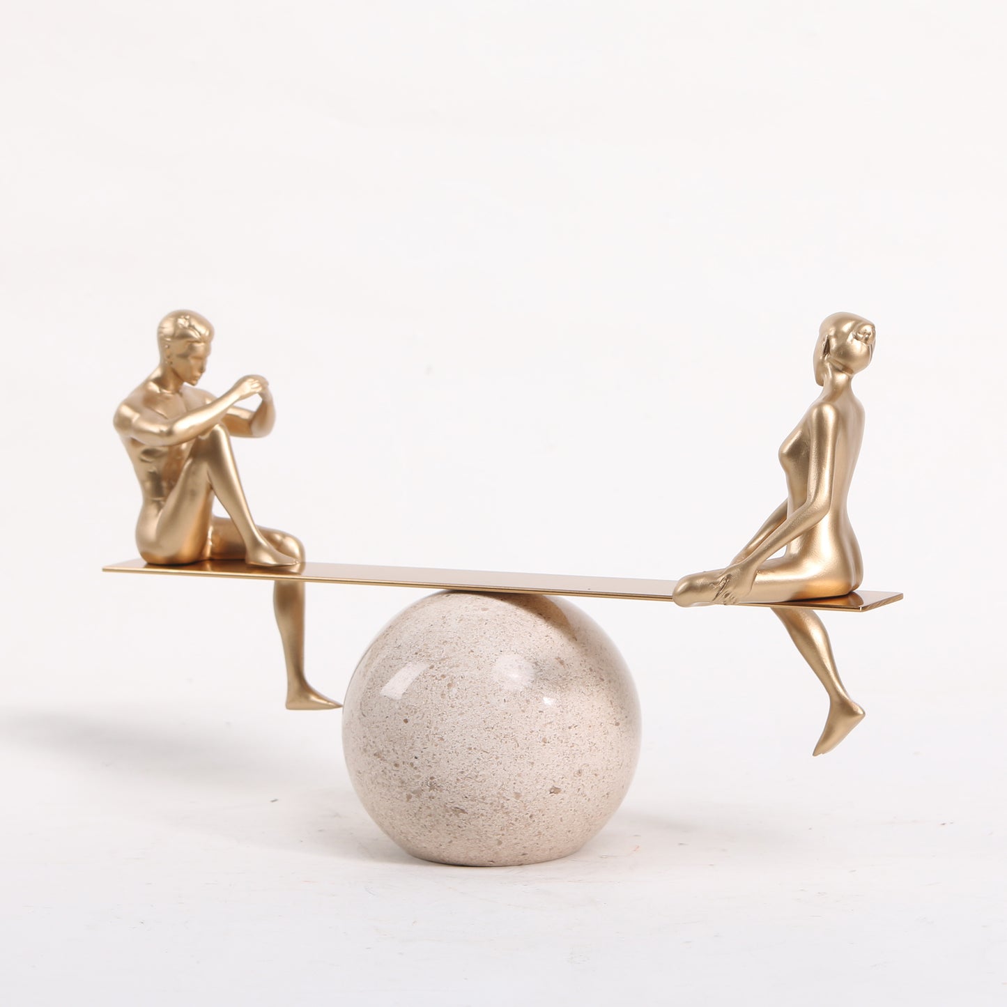 Tango - Metal & Marble Couple Figurine