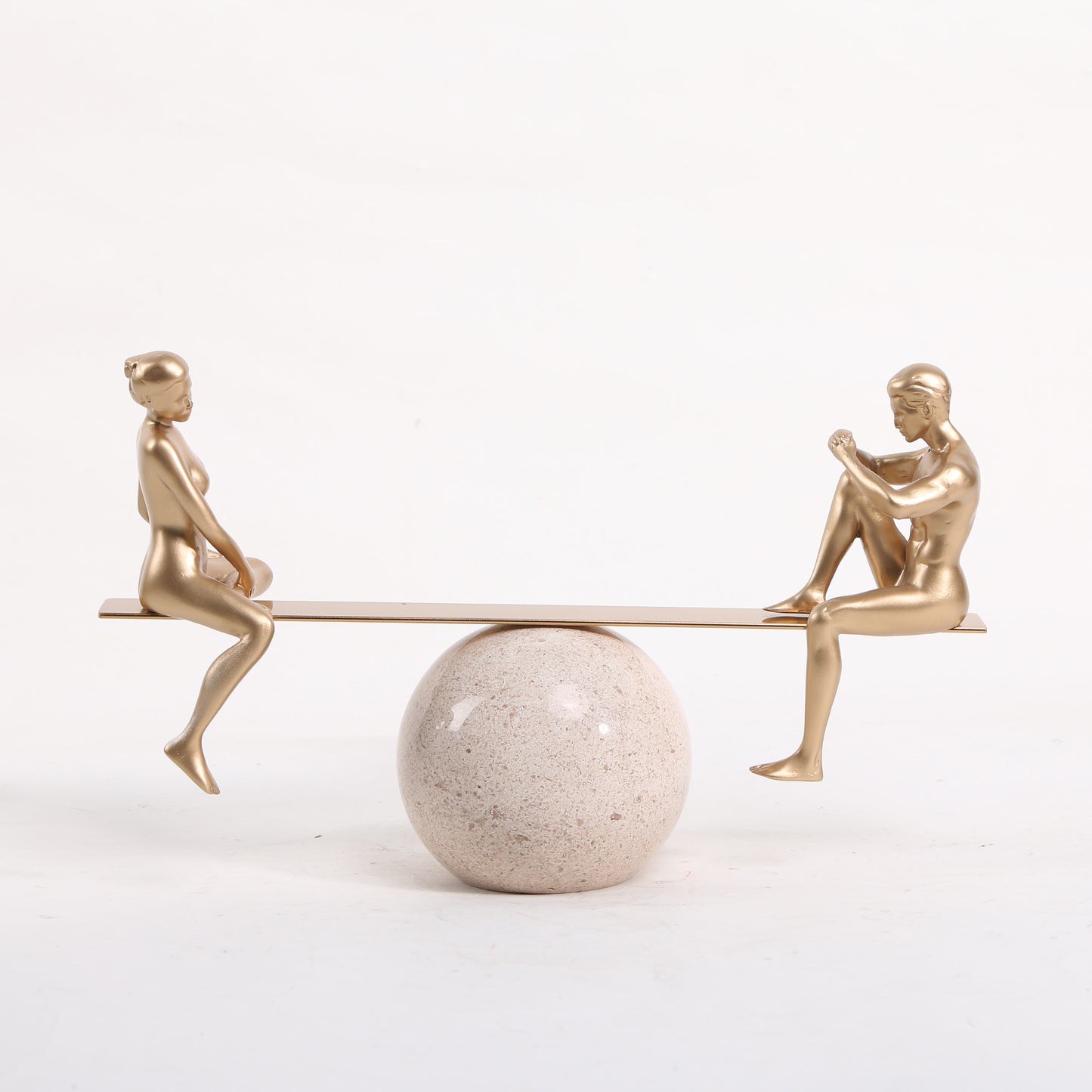 Tango - Metal & Marble Couple Figurine