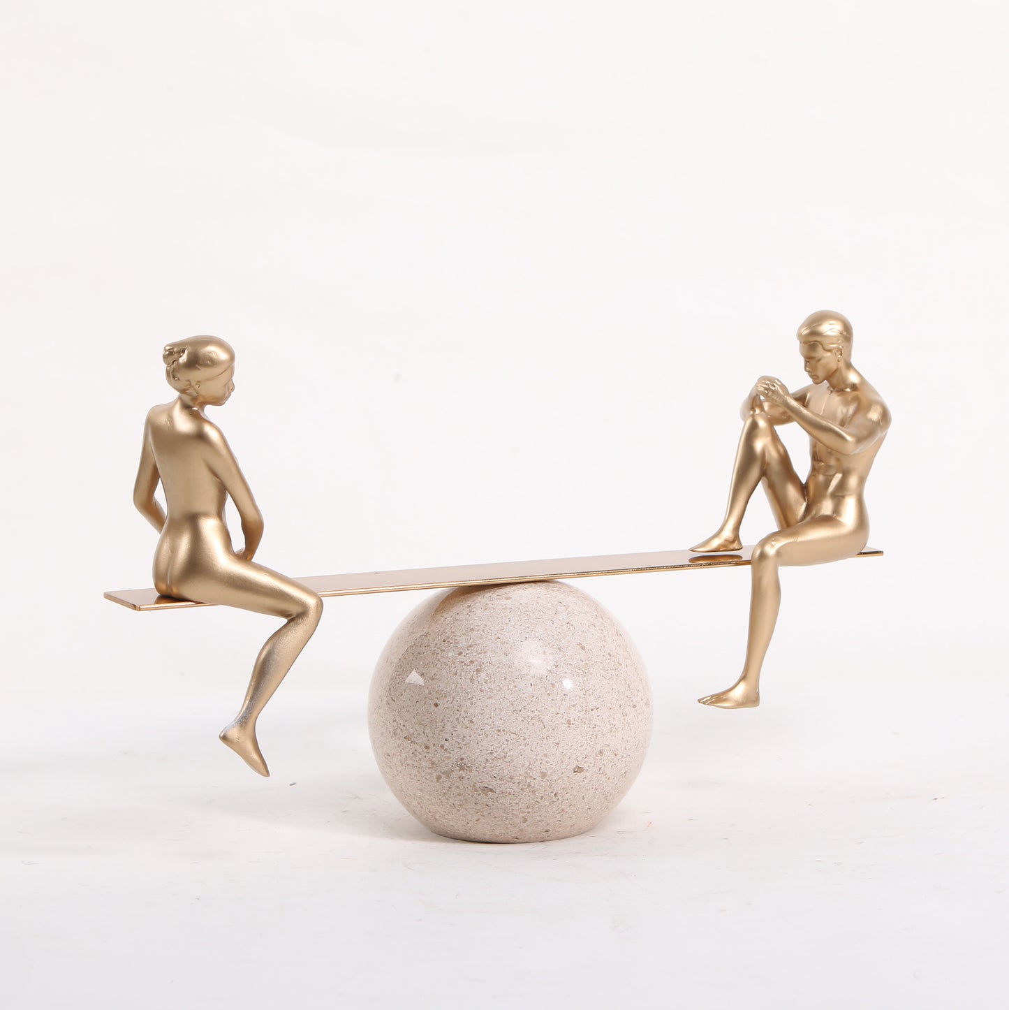 Tango - Metal & Marble Couple Figurine