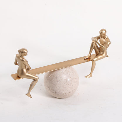 Tango - Metal & Marble Couple Figurine