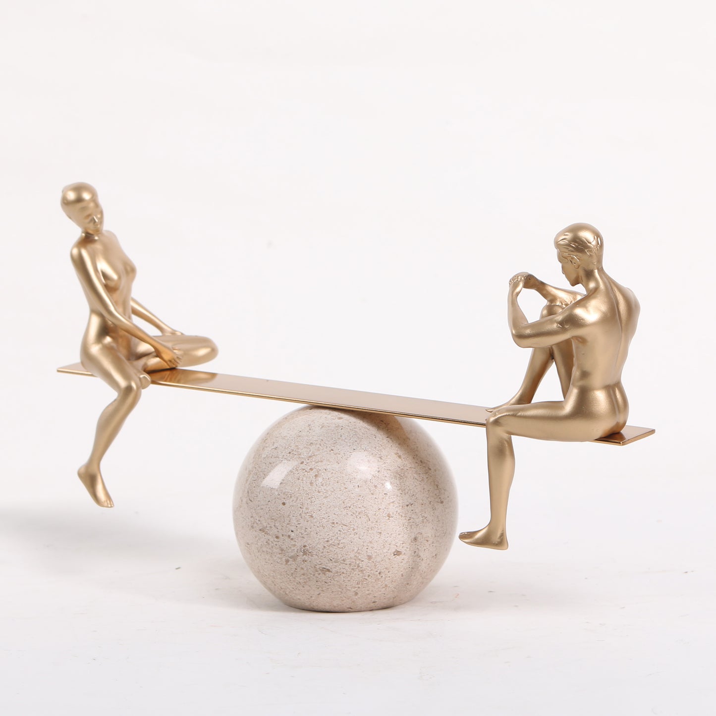 Tango - Metal & Marble Couple Figurine