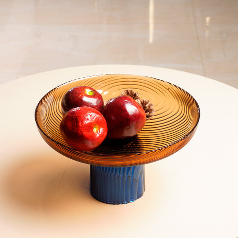 A Touch of Twilight: Decorative Glass Fruit Bowl
