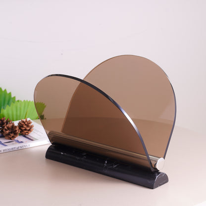 Artful Organization: Marble & Metal Magazine Holder
