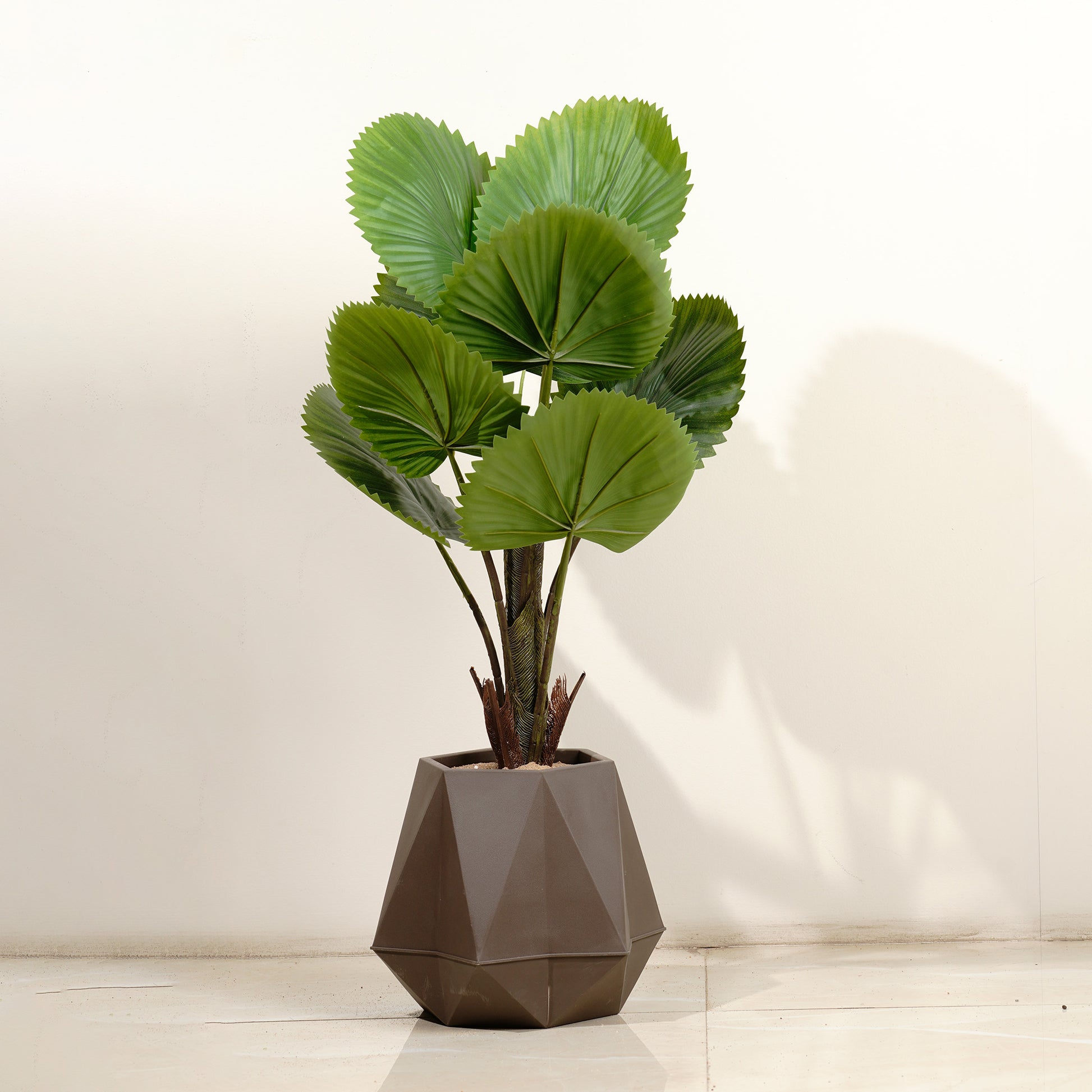Artificial Trees/Plants Cyclical Bliss Botanical - 2.5 Feet Tall Artificial Circular Fan Palm Plant