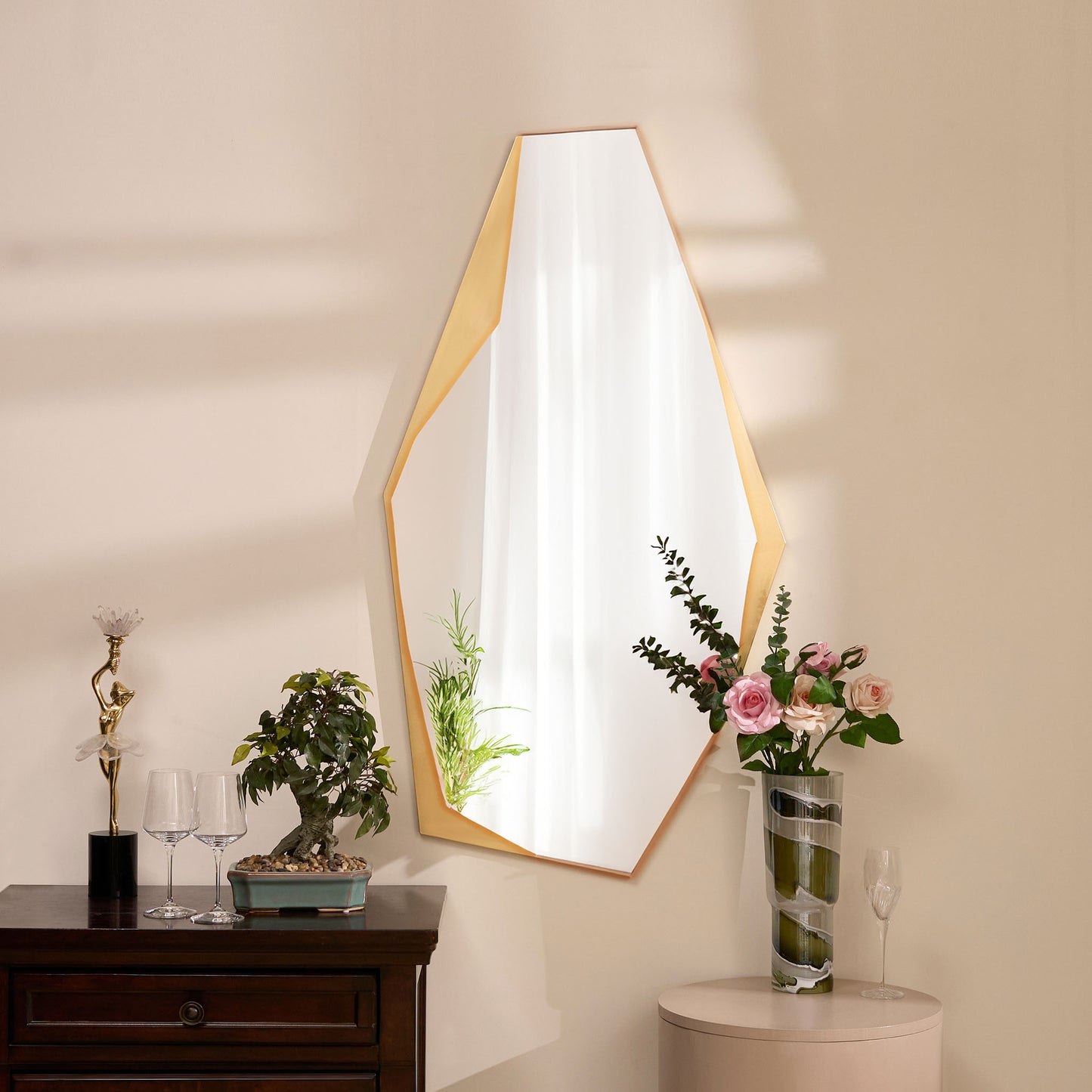Wall Mirror Prismatic Mirage Long Premium Wall Mirror ~ 4 ft x 2.2 ft