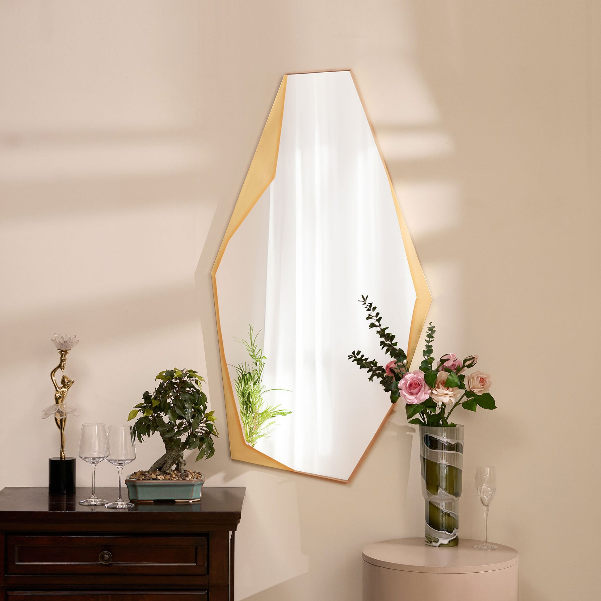 Wall Mirror Prismatic Mirage Long Premium Wall Mirror ~ 4 ft x 2.2 ft