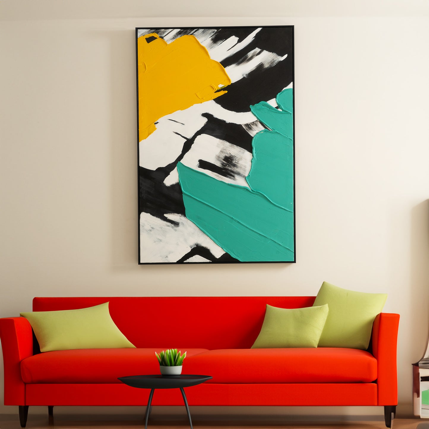 Handmade Oil Paintings Tranquil Tinge Tapestry Premium Handmade Oil Painting (5 x 3.2 Feet)