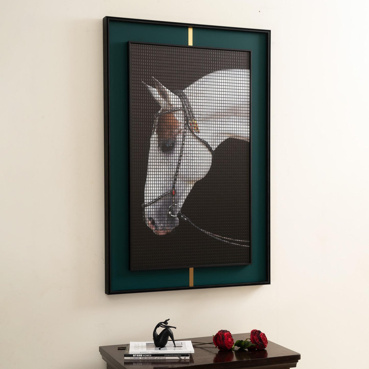 Majestic Mane Masterpiece - Unique 3D Textured Horse Wall Art