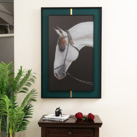 Majestic Mane Masterpiece - 3D Horse Premium Wall Art