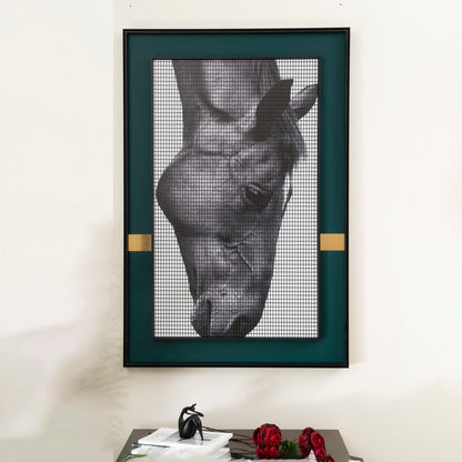Majestic Mane Masterpiece - 3D Horse Premium Wall Art (Style-2)