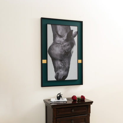 Majestic Mane Masterpiece - 3D Horse Premium Wall Art (Style-2)