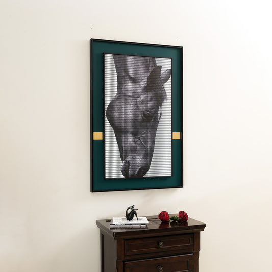 Majestic Mane Masterpiece - 3D Horse Premium Wall Art (Style-2)