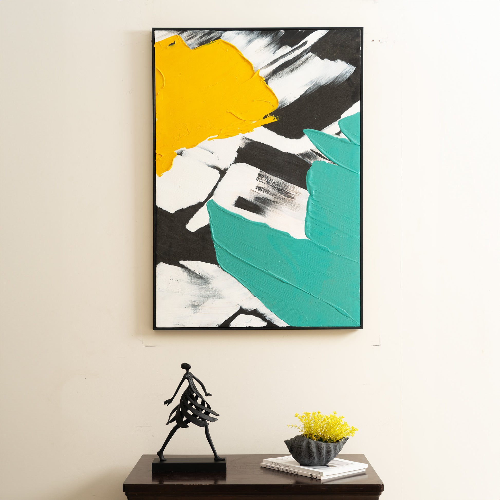 Handmade Oil Paintings Tranquil Tinge Tapestry Premium Handmade Oil Painting (5 x 3.2 Feet)