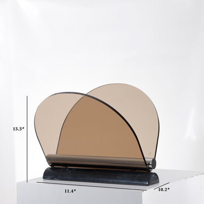 Artful Organization: Marble & Metal Magazine Holder