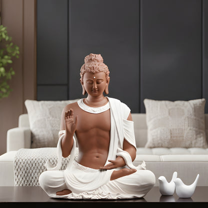 The Healing Spirit - High Porcelain Buddha Statue - 1.2 feet Tall