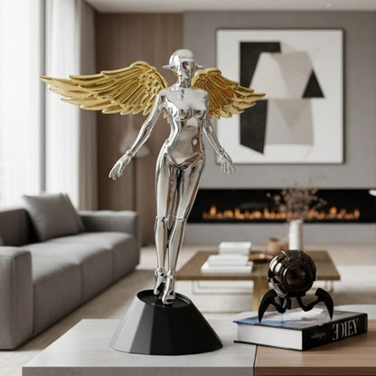 The Riseborn - Metallic Finish Angel Showpiece (Standing)