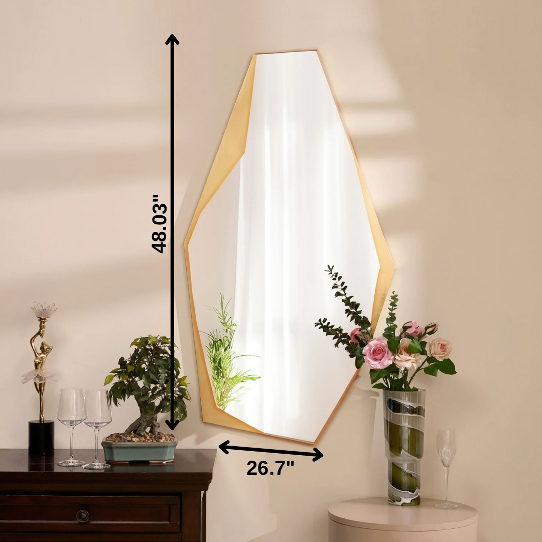 Wall Mirror Prismatic Mirage Long Premium Wall Mirror ~ 4 ft x 2.2 ft
