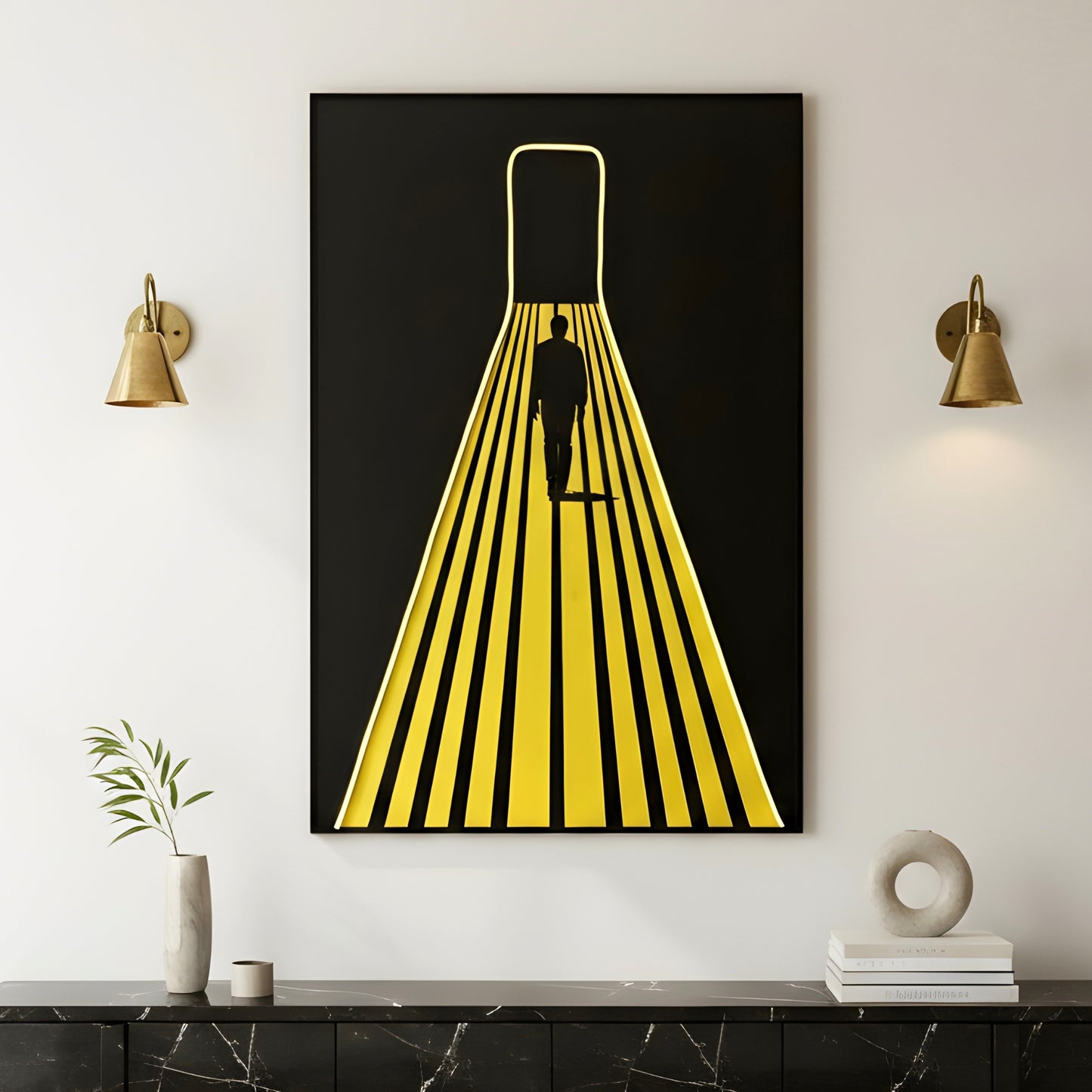 Portal by La Muse – 4 ft x 3 ft LED Wall Art for Modern Living Room & Entryway