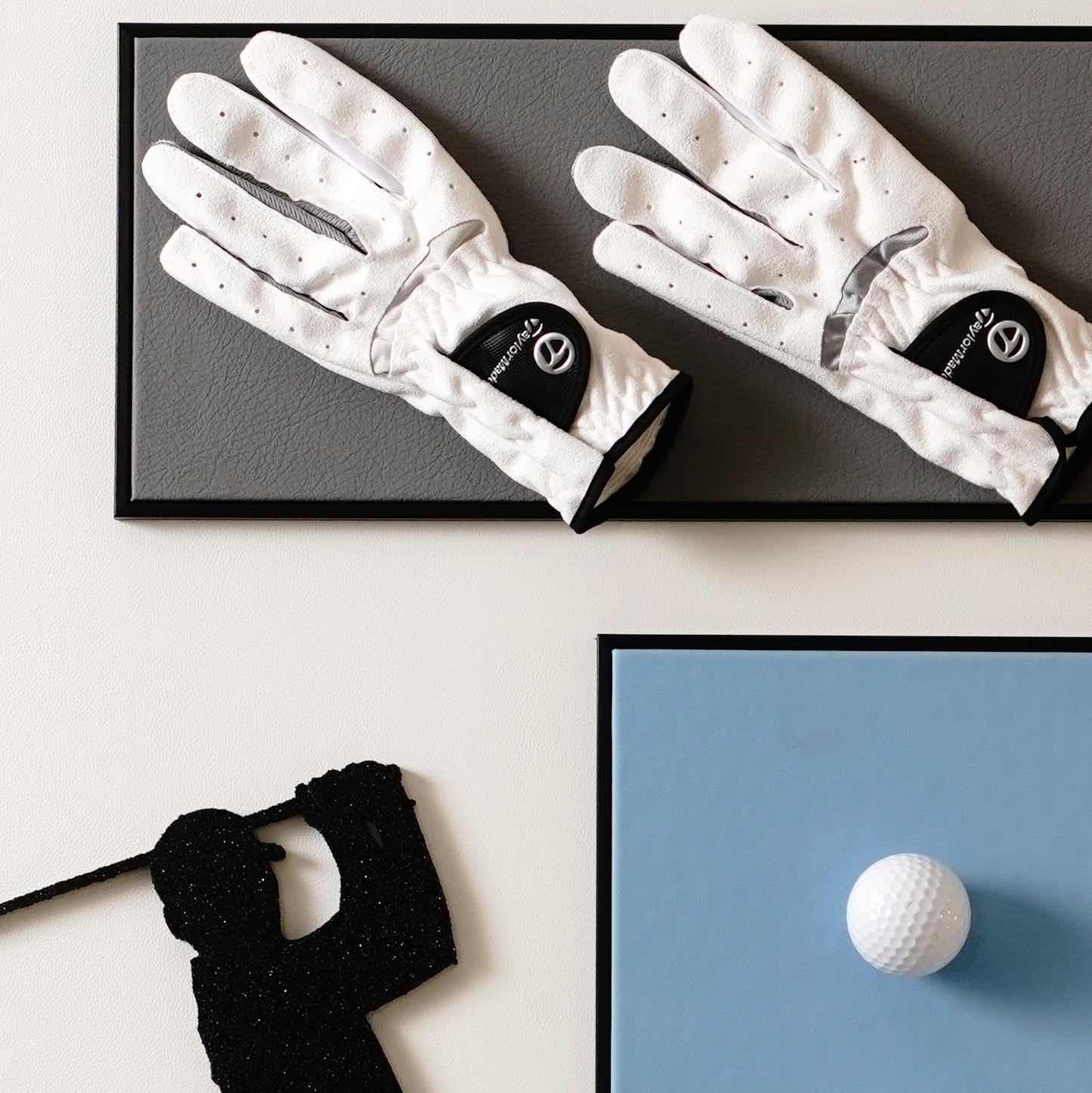 Premium Wall Art Champions' Journey - Golf Inspired Sports Theme Vertical Framed Wall Art