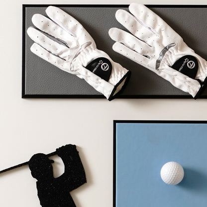Premium Wall Art Champions' Journey - Golf Inspired Sports Theme Vertical Framed Wall Art