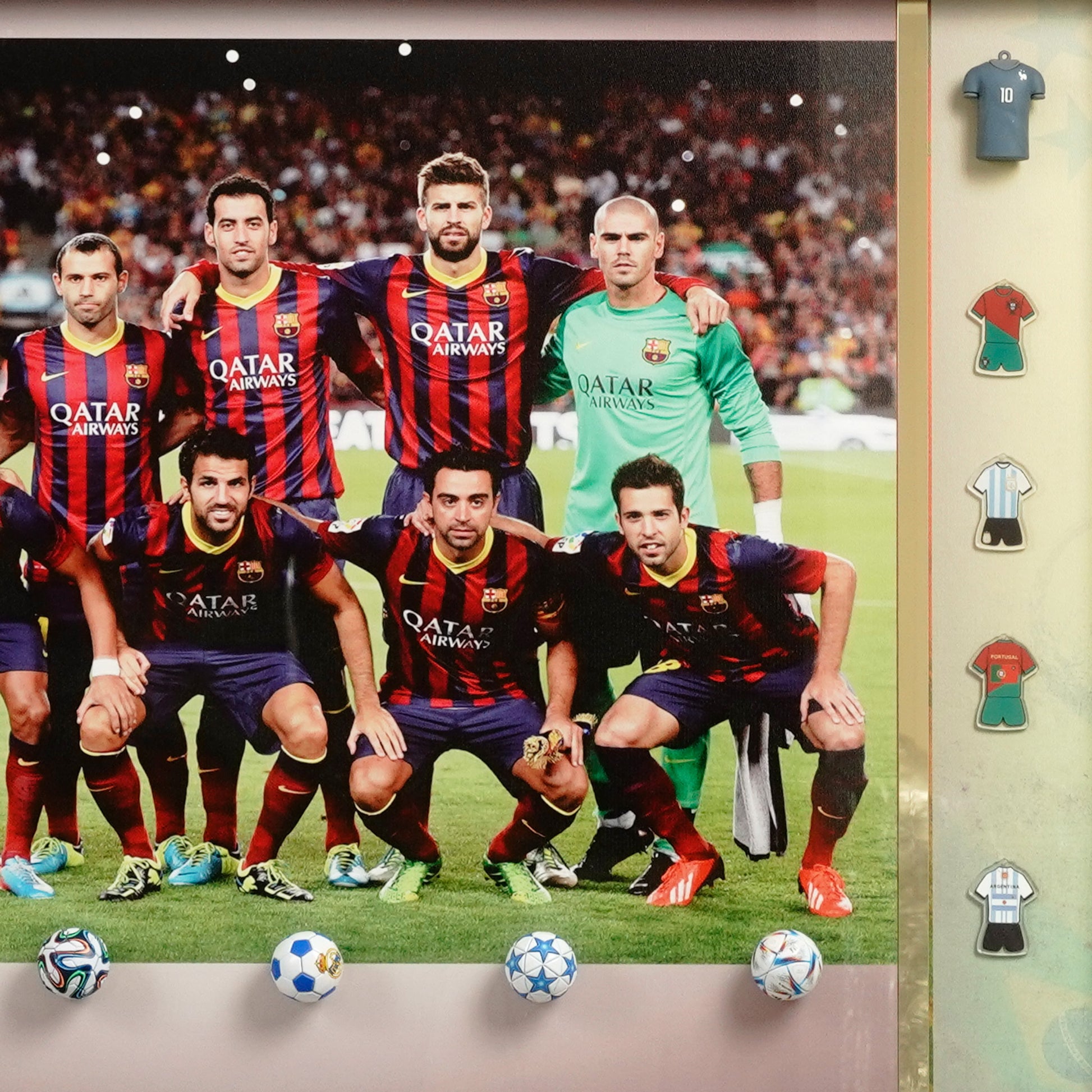 Premium Wall Art Champions' Journey - FC Barcelona Team Football Themed Framed Wall Art